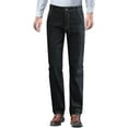 thumbnail image 1 of Mens Lined Thicken Warm Jeans Straight Leg Stretch Fall Winter Thermal Denim Pants Black 30, 1 of 4