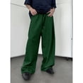 thumbnail image 1 of Mens Fleece Pocket Sweatpants - Open Bottom, Loose Fit, Moisture Wicking for Running & Workout Dark Green S, 1 of 5