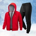 thumbnail image 1 of Mens Sweat Suits Set Tracksuit 2 Piece Outfits Long Sleeve Sweatsuit Set Full Zip Running Jacket and Pants Athletic Jogging Fall Winter Tracksuit, 1 of 4