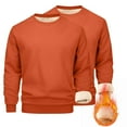 thumbnail image 1 of Mens Fleece Sweatshirts 2 Pack Crew Neck Sherpa Lined Sweatshirts Winter Warm Pullover Sweater Thicked Thermal Tops Soft Comfy Long Sleeve Sweatshirt Plain Casual Fuzzy Sweatshirt, 1 of 7