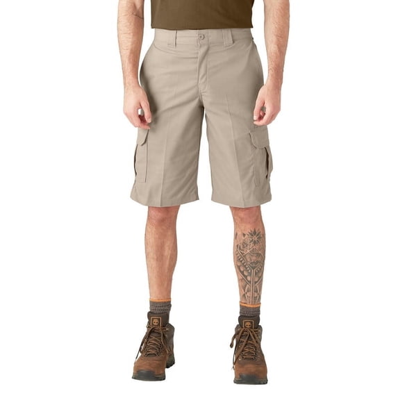 Dickies Men's FLEX Relaxed Fit Cargo Shorts 13", Desert Sand, 36