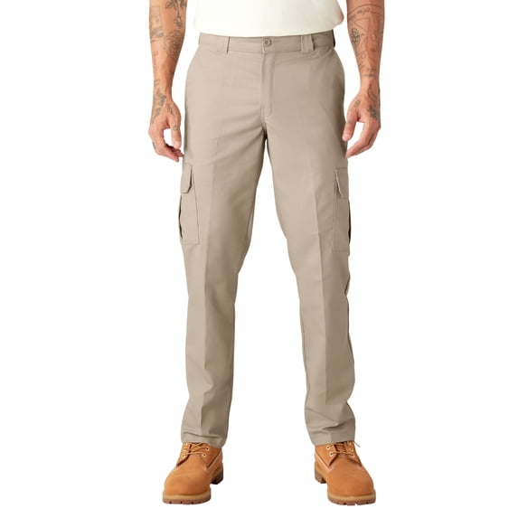Dickies Men's Slim Fit Cargo Pants, Desert Sand, 38X32