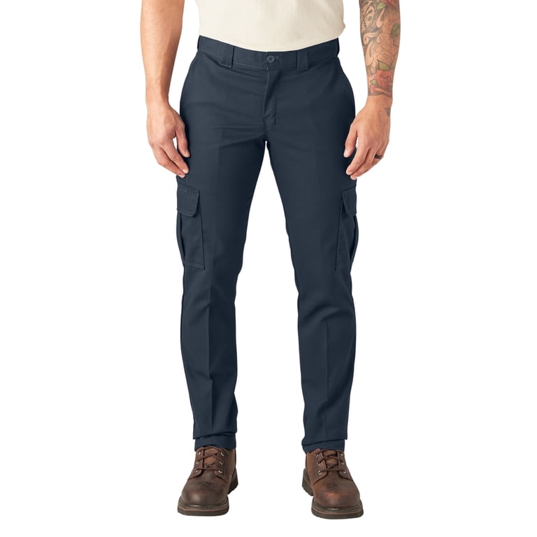 Dickies Mens Slim Fit Cargo Pants, Straight Leg with FLEX Fabric