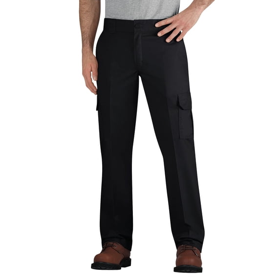 Dickies Men's Slim Fit Cargo Pants, Black, 36X34