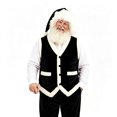 thumbnail image 1 of Mens Fluffy Xmas Santa Vest Flannel Sleeveless Warmy Vest Jackets Black XXL, 1 of 4