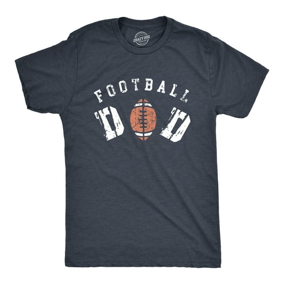 Mens Football Dad T Shirt Funny Cool Fathers Day Gift Foot Ball Graphic Tee for Guys Graphic Tees