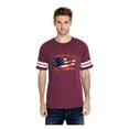 thumbnail image 1 of Mens Football Fine Jersey T-shirts - American Proud To Be US Flag, 1 of 5