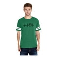 thumbnail image 1 of Mens Football Fine Jersey T-shirts - Basketball Heartbeat, 1 of 5