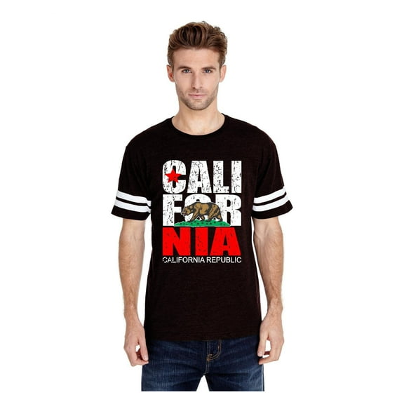 Mens Football Fine Jersey T-shirts - California Cali