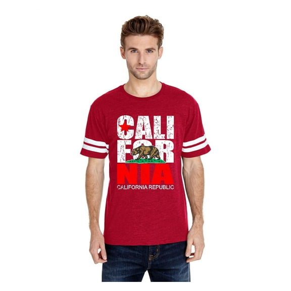 Mens Football Fine Jersey T-shirts - California Cali