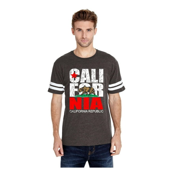 Mens Football Fine Jersey T-shirts - California Cali