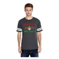 thumbnail image 1 of Mens Football Fine Jersey T-shirts - Christmas Wrapper, 1 of 5