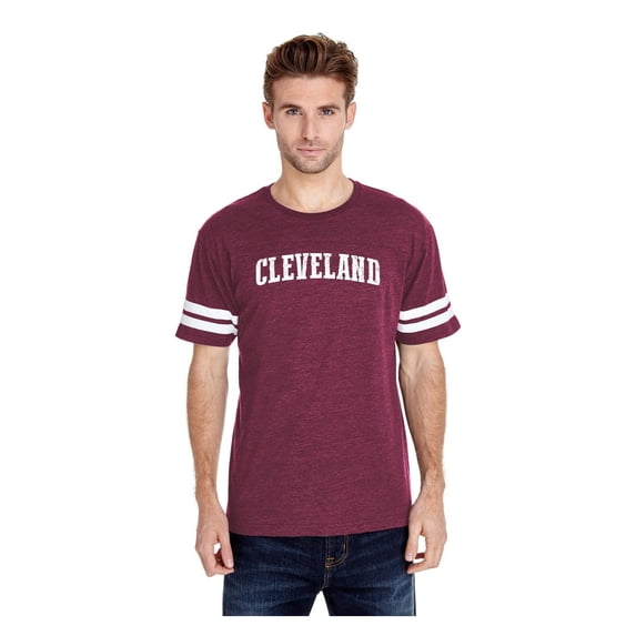 Mens Football Fine Jersey T-shirts - Cleveland