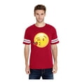 thumbnail image 1 of Mens Football Fine Jersey T-shirts - Emoji Winky Face, 1 of 5