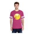 thumbnail image 1 of Mens Football Fine Jersey T-shirts - Emoji Winky Face, 1 of 3