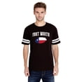 thumbnail image 1 of Mens Football Fine Jersey T-shirts - Fort Worth Texas Flag, 1 of 3