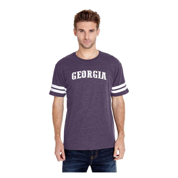Mens Football Fine Jersey T-shirts - Georgia