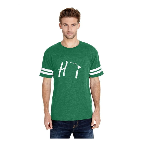 Mens Football Fine Jersey T-shirts - Hawaii