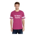 thumbnail image 1 of Mens Football Fine Jersey T-shirts - I'm Mom's Favorite, 1 of 3