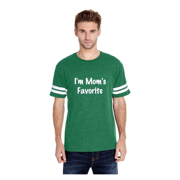 Mens Football Fine Jersey T-shirts - I'm Mom's Favorite