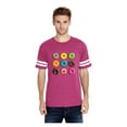 thumbnail image 1 of Mens Football Fine Jersey T-shirts - Love Food Donuts Doughnuts, 1 of 3