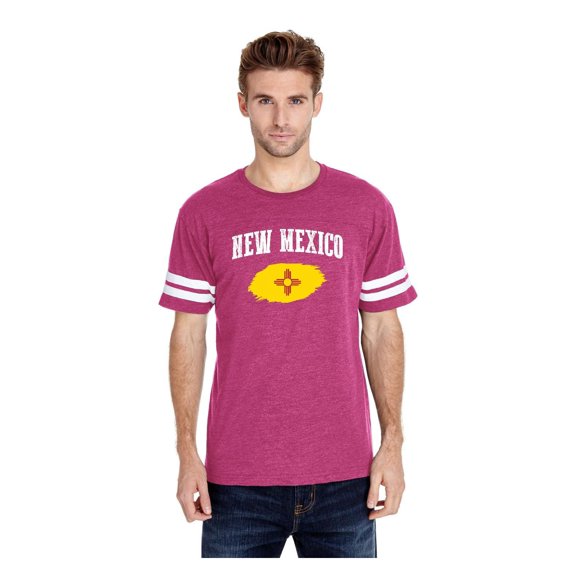 Mens Football Fine Jersey T-shirts - New Mexico