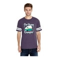 thumbnail image 1 of Mens Football Fine Jersey T-shirts - ONE HAPPY CAMPER, 1 of 5