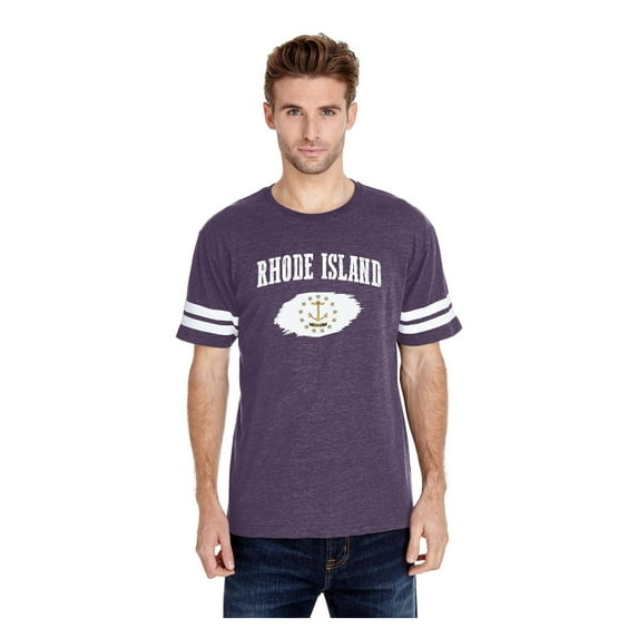 Mens Football Fine Jersey T-shirts - Rhode Island