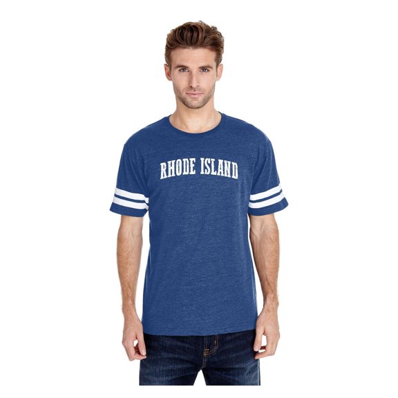 Mens Football Fine Jersey T-shirts - Rhode Island