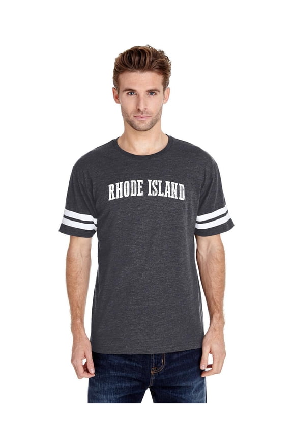 Mens Football Fine Jersey T-shirts - Rhode Island