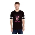 thumbnail image 1 of Mens Football Fine Jersey T-shirts - Tackle Breast Cancer, 1 of 3