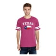 thumbnail image 1 of Mens Football Fine Jersey T-shirts - Texas Flag, 1 of 3