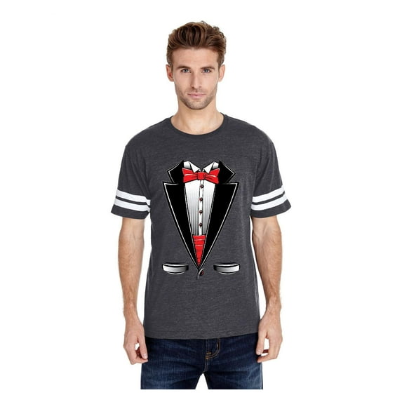 Mens Football Fine Jersey T-shirts - Tuxedo Prom Costume