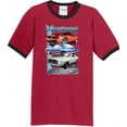 thumbnail image 1 of Mens Ford Mustang Classics 100% Cotton Ringer Tee Shirt, 3XL Red/Black, 1 of 5