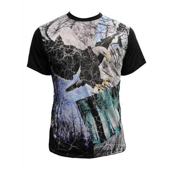 Mens Forest Eagle Sublimation T-Shirt - 2X-Large