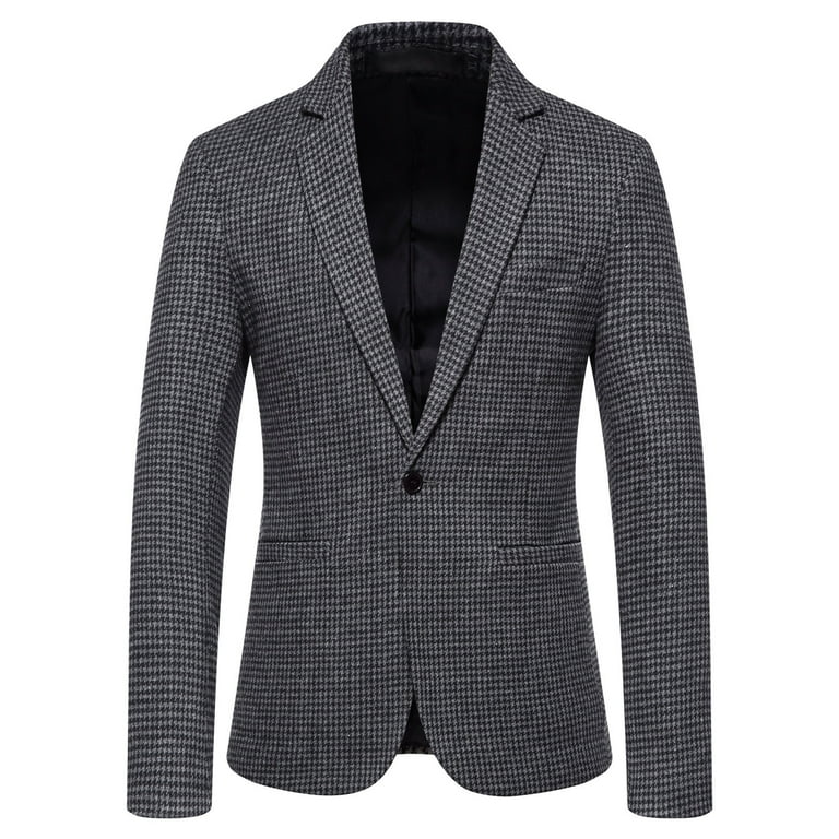 Mens Formal Blazer Coat Single Braested Stripe Banquet Lapel Dinner Casual Stretch Lightweight Outwear Business Party Elegant Overcoats Walmart