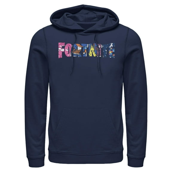 Mens Fortnite Classic Logo Character Fill Lightweight Hoodie