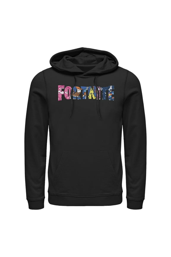 Mens Fortnite Classic Logo Character Fill Lightweight Hoodie