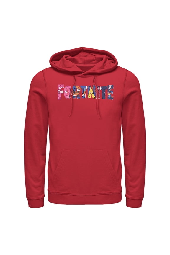 Mens Fortnite Classic Logo Character Fill Lightweight Hoodie
