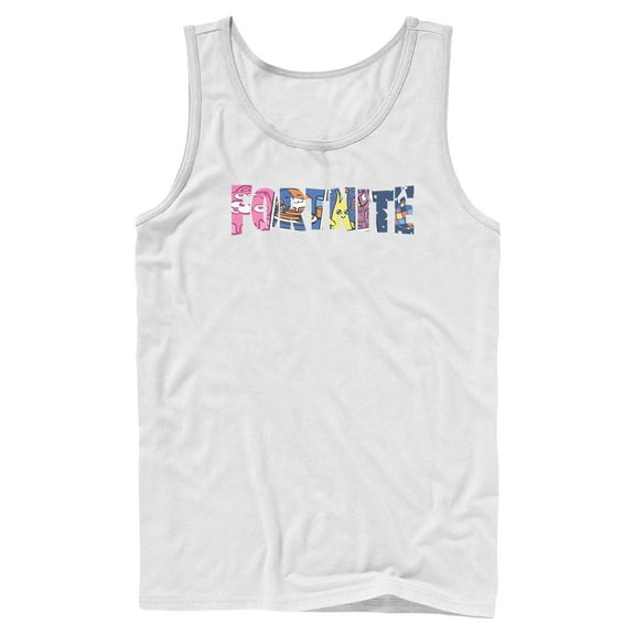 Mens Fortnite Classic Logo Character Fill Tank Top