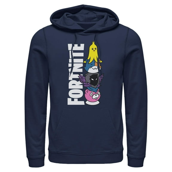 Mens Fortnite Cute Characters Logo Lightweight Hoodie