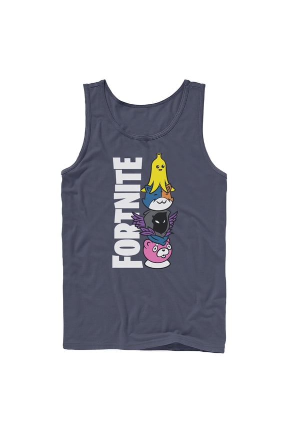 Mens Fortnite Cute Characters Logo Tank Top