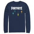 thumbnail image 1 of Mens Fortnite Fishing Lure White Logo Long Sleeve Shirt, 1 of 4