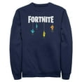 thumbnail image 1 of Mens Fortnite Fishing Lure White Logo Sweatshirt, 1 of 4