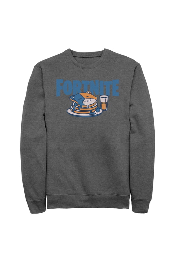 Mens Fortnite Meowscles Pancakes Sweatshirt