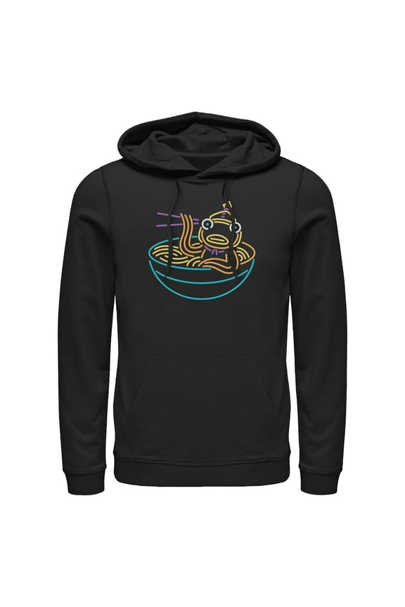 Mens Fortnite Neon Fishstick Ramen Lightweight Hoodie