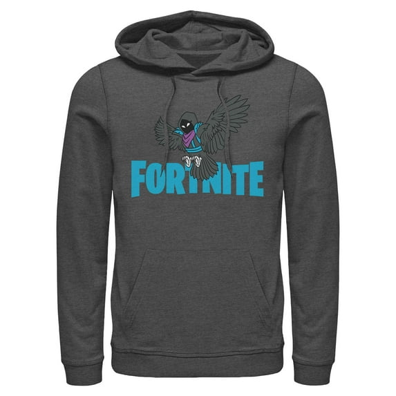 Mens Fortnite Raven Logo Lightweight Hoodie