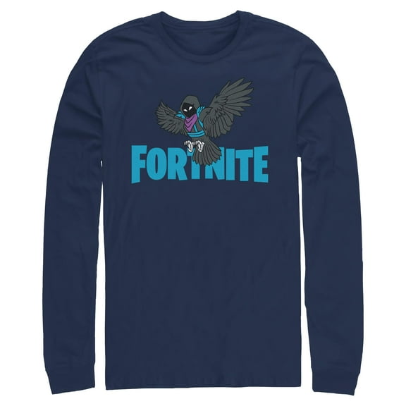 Mens Fortnite Raven Logo Long Sleeve Shirt
