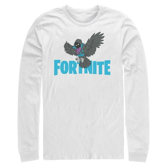 Mens Fortnite Raven Logo Long Sleeve Shirt