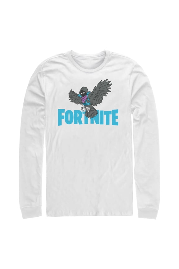 Mens Fortnite Raven Logo Long Sleeve Shirt